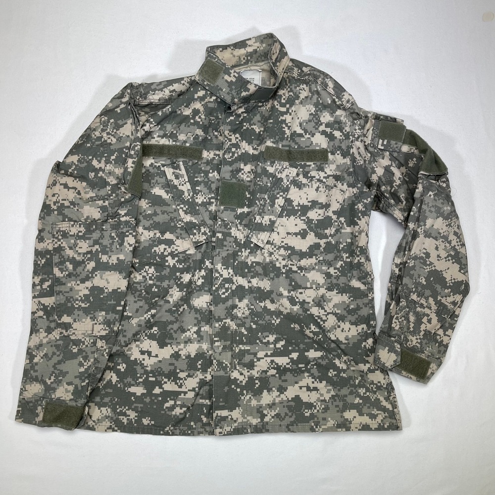 US Army OCP Uniform Shirt Medium Regular Camouflage Military Jacket Long Sleeve